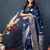 Blue hand woven kanchipuram silk saree with blouse