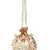 Lotus Cream & Multi Faux Silk Floral Embroidered Potli