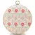 Gala Beige & Multi Faux Silk Ethnic Motifs Embroidered Round Clutch