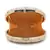 Gala Beige & Multi Faux Silk Ethnic Motifs Embroidered Round Clutch