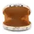 Gala Natural & Multi Faux Silk Floral Embroidered Round Clutch