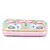 Adorn Pink & Multi Faux Silk Floral Sequinned Clutch