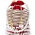 Glitz Red & White Velvet Beaded Potli
