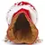 Glitz Red & White Velvet Beaded Potli