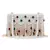 Coffer White, Green & Maroon Suede Pearl Beaded Clutch