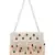 Coffer White, Green & Maroon Suede Pearl Beaded Clutch
