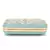 Adorn Pastel Green & Gold Faux Silk Floral Embroidered Clutch