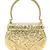 Brass Gold Embossed Design Clutch