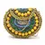 Mosiac Golden & Multi Metal Clutch with Stone Work