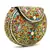 Mosiac MultiColor Beaded Metal Clutch