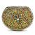 Mosiac MultiColor Beaded Metal Clutch