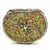 Mosiac MultiColor Beaded Metal Clutch