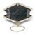 Trey Silver & Gold Art Silk Shimmer Self Design Clutch