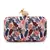 Adorn Cream & Multi Printed Satin Botanical Embroidered Clutch