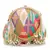 Pochette Gold & Pastel Multi Faux Silk Geometric Embellished Bead Work Clutch
