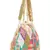 Pochette Gold & Pastel Multi Faux Silk Geometric Embellished Bead Work Clutch