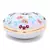Love White & Multi Velvet Floral Embroidered Heart shaped Clutch