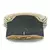 Mosiac Gold & Brown Metal Clutch with Stone Work