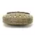 Mosiac Gold & Brown Metal Clutch with Stone Work
