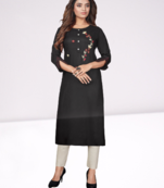 Festive wear Handwork women kurti KE_FARZEEN_Black