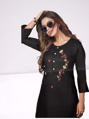 Festive wear Handwork women kurti KE_FARZEEN_Black 2