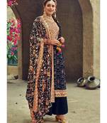 Blue Georgette Party Wear Salwar Kameez