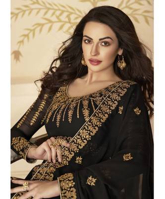 Black Georgette Anarkali Salwar Kameez 2