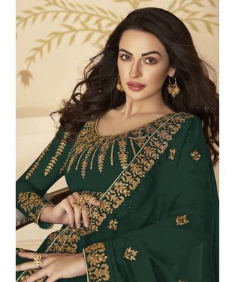 Green Georgette Anarkali Salwar Kameez 2