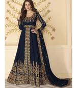 Blue Georgette Anarkali Salwar Kameez