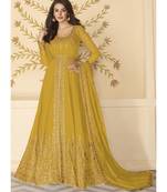 Yellow Georgette Anarkali Salwar Kameez