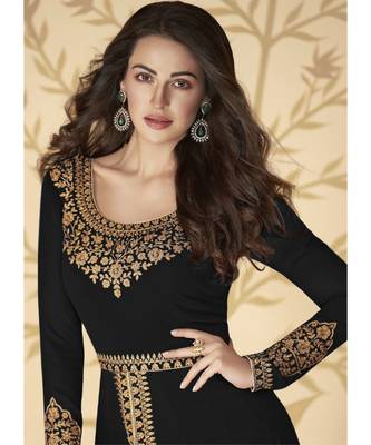 Black Georgette Anarkali Salwar Kameez 2