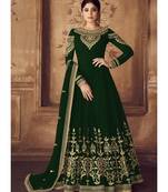 Dark Green Georgette Anarkali Salwar Kameez