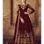 Dark Maroon Georgette Anarkali Salwar Kameez