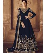 Royal Blue Georgette Anarkali Salwar Kameez