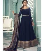 Royal Blue Georgette Anarkali Salwar Kameez