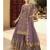 Lavender Net Party Wear Salwar Kameez