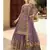 Lavender Net Party Wear Salwar Kameez