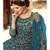 Teal Net Party Wear Salwar Kameez