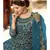 Teal Net Party Wear Salwar Kameez