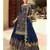 Royal Blue Net Party Wear Salwar Kameez