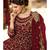 Maroon Net Party Wear Salwar Kameez