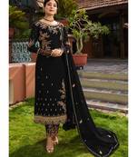 Black Georgette Party Wear Salwar Kameez