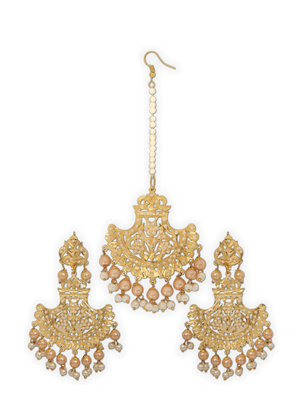 Gold pearl jewellery 1
