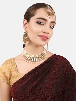 Gold pearl jewellery 1