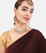 Gold pearl jewellery