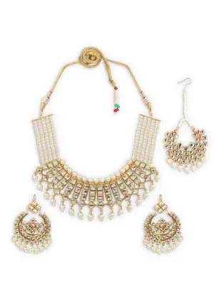 Gold pearl jewellery 3