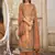 Orange digital print cotton silk salwar