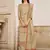 Beige digital print cotton silk salwar