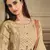 Beige digital print cotton silk salwar