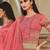 Peach digital print cotton silk salwar